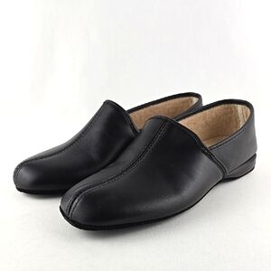 NWT Zero Stress Men's Black Matt Lightweight Slip-On Loafers Slippers Size 7W